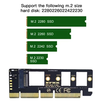NGFF M Ключ M.2 NVME AHCI SSD к PCI-E PCI Express 16x x4 Адаптер Riser Card Конвертер Для XP941 SM951 PM951 A110 SSD