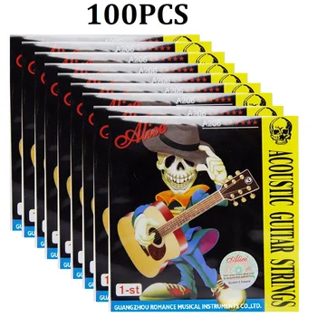 100шт Alice A206 1-st струны 011 дюймовые стальные струны для акустической гитары Single E 1-st струны