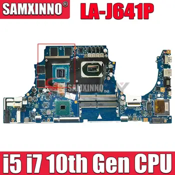 LA-J641P для материнской платы ноутбука HP Pavilion Gaming 15-DK15t-DK с процессором i5-10300H i7-10750H GTX1650 GTX1650TI 4G GPU 100% Протестирован