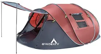 Легкая всплывающая палатка Person, водонепроницаемая, ветрозащитная, автоматическая настройка, Двухслойные, мгновенные, большие семейные палатки для кемпинга, пешего туризма и путешествий