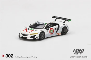 MINI GT 1:64 Acura NSX GT3 EVO #44 Magnus Racing 2021 Модель автомобиля IMSA Daytona LHD