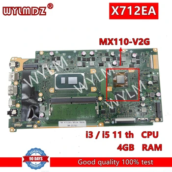 X712EA С i3/i5-11thCPU 8 ГБ оперативной памяти Материнская плата Для Asus VivoBook X712E X712EA K712EA F712EA Материнская плата ноутбука Полностью протестирована в порядке