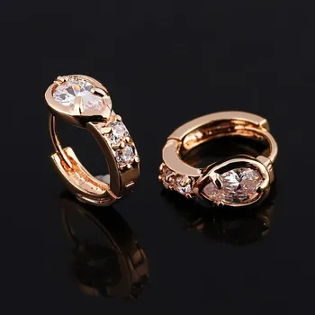 ZOSHI, Модные серьги-кольца золотого цвета, Круглые серьги с геометрическими кристаллами, Минималистичные Маленькие серьги для женщин