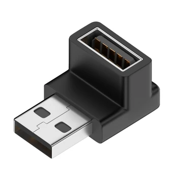 USB-адаптер 90-градусный правый соединитель между мужчинами и женщинами для портативного ПК USB-удлинитель