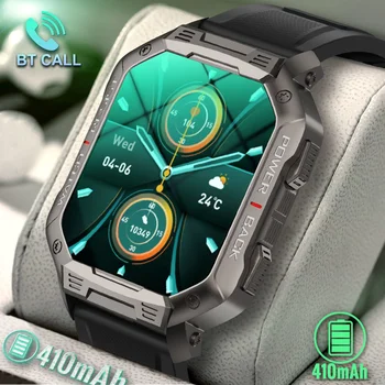 2023New Смарт-Часы Мужские Военные Для Android Mi Ios, Водонепроницаемые Часы для Измерения Артериального Давления, Bluetooth-Вызов, Умные Часы, Фитнес-Трекер
