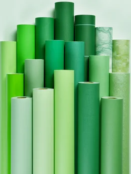 Самоклеящиеся наклейки на обои из ПВХ со звездами для гостиной 60 см x 5 м зеленого цвета