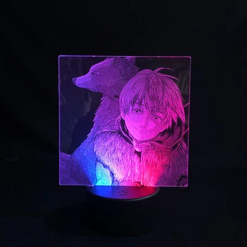 Двухцветная лампа с сенсорным датчиком В вашу Вечность Fushi Японского аниме Манга Двухцветная светодиодная лампа Двухцветная 3D Настольная лампа Подарок Ребенку
