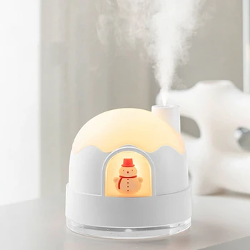 Прекрасный Увлажнитель воздуха Snow Man Перезаряжаемый ультразвуковой ароматический диффузор Cool Mist с легким Мини портативным USB распылителем Diffusoro