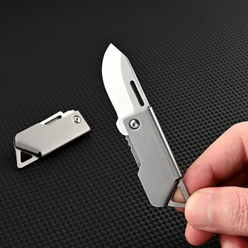 Формовочный нож из нержавеющей Стали с лезвием D2, Походный Нож для самообороны, Аварийный Нож для выживания, Складной Портативный Нож для ключей
