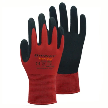 HANVO 5 Пар Рабочих перчаток с утолщенным полиуретановым нитриловым защитным покрытием, Перчатки с покрытием ладоней, Рабочие перчатки Механика