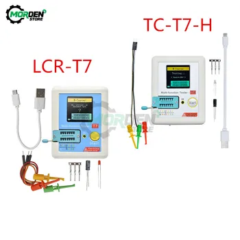 LCR-T7 TC-T7-H LCR-TC1 Многофункциональный Измеритель емкости Диода Триода ESR TFT Тестер Транзисторов с Подсветкой LCR Метр Мультиметр