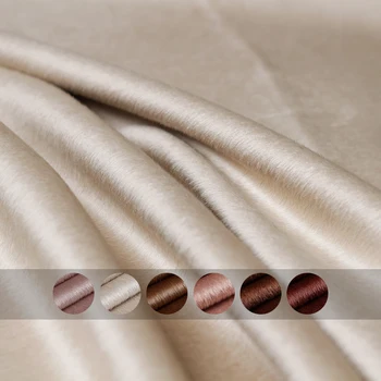 Перламутровый шелк весом 850 г/м, двусторонняя альпака, утолщающий блеск, материалы из альпаки и шерсти, зимнее пальто, ткани для одежды своими руками