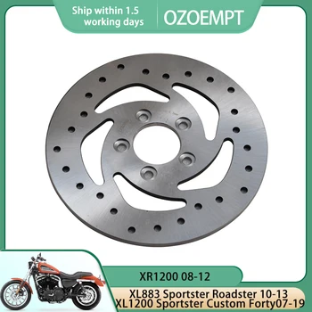OZOEMPT Задний тормозной диск/пластина мотоцикла Применяется к XL883 Sportster Roadster 10-13 XL1200 Sportster Custom Forty07-19 XR1200 08-12