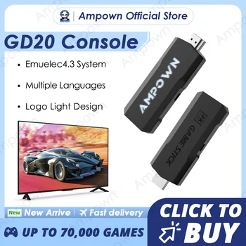 Игровая консоль Ampown GD20 4K 60fps HDMI Выход с низкой задержкой GD10 Ultra GD20 TV Игровая приставка Портативная ретро Консоль Встроенная игра 70K