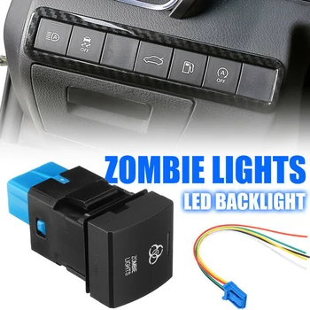Панель с подсветкой ZOMBIE LIGHT, кнопочный переключатель, приборная панель, светодиодный кнопочный переключатель для замены Camry RAV4 Hiace Corolla