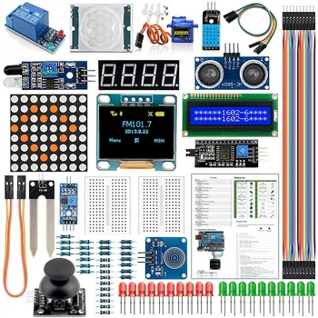 Стартовые наборы для Arduino Kits R3 Nano V3.0 Mega 2560 Mega 328 Kit Проектный комплект, совместимый с Arduino IDE
