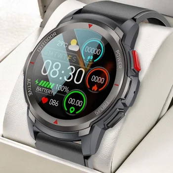 2023 Круглые Мужские Смарт-часы Bluetooth с Функцией Ответа На вызов, Спортивные водонепроницаемые Умные Часы Для Мужчин и Женщин 2023 для IOS Android, Новые Лучшие