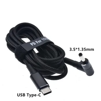 USB C до 3,5*1,35 мм Штекер PD Кабель для Быстрой Зарядки Jumper Ezbook Портативных ПК USB Type C Штекер-адаптер Конвертер Шнур 65/100 Вт