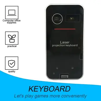 Портативная Беспроводная виртуальная инфракрасная лазерная клавиатура, красная лазерная мини-проекционная клавиатура для телефонов с Windows Mobile