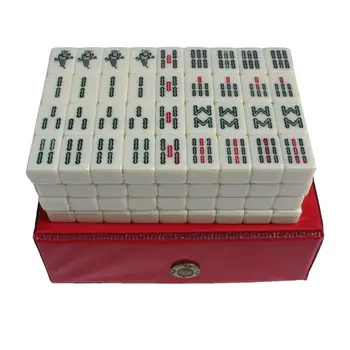 Мини-набор для игры в китайский маджонг, настольная игра Maj Jongg, для семейных игр в путешествиях