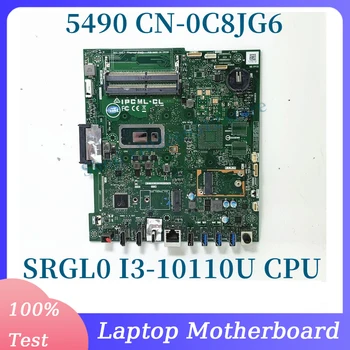 CN-0C8JG6 0C8JG6 C8JG6 С SRGL0 I3-10110U Материнская плата с процессором Для Dell 5490 7790 Материнская плата ноутбука 100% Полностью протестирована, работает хорошо