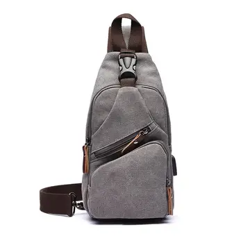 Weysfor, мужские холщовые нагрудные сумки, деловая USB-зарядка, повседневная сумка для путешествий, уличные нагрудные сумки, прямая поставка, нагрудная сумка