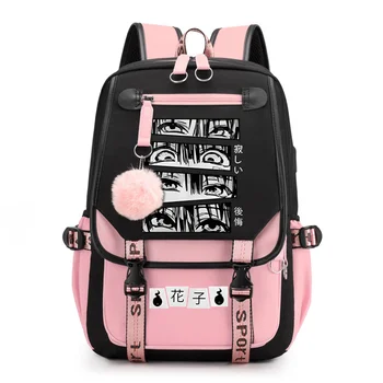 Школьные сумки для Девочек-подростков, Рюкзак с привязкой к туалету, Аниме Ханако-кун, Рюкзак для ноутбука, Школьные сумки с USB-Портом, Рюкзак Mochila Escolar