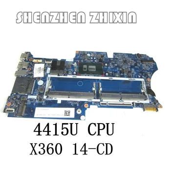 yourui Для HP Pavilion x360 14-CD0007ca 14-CD Материнская плата ноутбука 4415U Процессор DDR4 L18169-601 17879-1A 448.0E808.001A полный тест