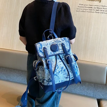 Брендовый Дизайнерский рюкзак, женский холщовый трендовый женский мешок, сумка на плечо, Новая женская Bolsa Feminina