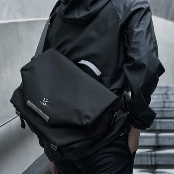 Новая стильная мужская сумка через плечо, сумки на молнии, противоугонные, Многослойные, Персонализированные, для путешествий, Велоспорта, Спорта, Бизнеса для подростков
