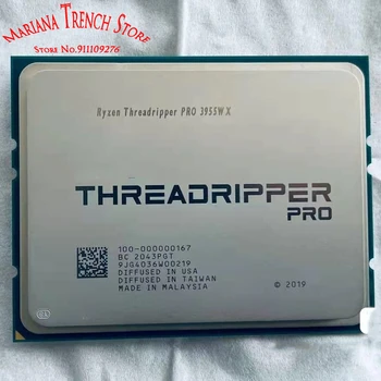Процессор для Ryzen Threadripper PRO 3955WX, 16 ядер, 32 потока, базовая частота 3,9 ГГц, Макс. Повышение частоты до 4,3 ГГц