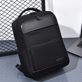 Оксфордский мужской рюкзак для ноутбука 15,6 дюймов, зарядка через USB, водоотталкивающий рюкзак