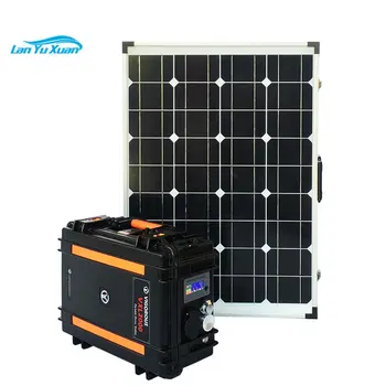 2000 Вт Оптовое Высококачественное мобильное зарядное устройство Солнечной энергии со светодиодной подсветкой для домашнего использования в кемпинге