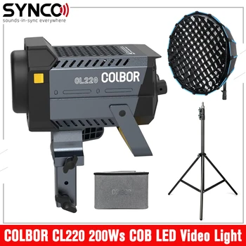 COLBOR CL220 200Ws COB светодиодный Видеосветильник Bowens Mount Lighting 5600K 2700-6500 K для Фотосъемки, Видеозаписи, Съемки на открытом воздухе