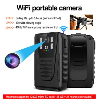 WIFI Мини-камера для тела 1080P HD IP65, Камера для крепления на теле, Маленькая Портативная Водонепроницаемая Камера ночного видения, Карманная Полицейская камера для тела