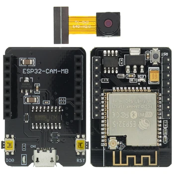 ESP32-CAM-MB WiFi Модуль ESP32 serial to WiFi ESP32 CAM Плата разработки 5V Bluetooth с модулем камеры OV2640 DIY