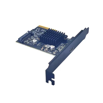 Адаптер PCIe для Type-C PCI PCI-E 4X для USB3.2 GEN2X2 20 Гбит/с Карты расширения TYPE-C ASM3242
