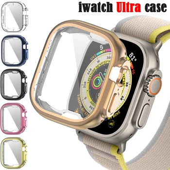 Защитная пленка для экрана Apple Watch Ultra Case Full Soft Clear TPU бампер Прозрачная крышка аксессуары iwatch series Ultra 49 мм
