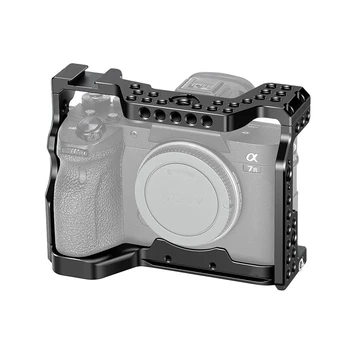Клетка для камеры из алюминиевого сплава для Sony A7R4 Camera Rabbit Case с отверстиями для винтов 1/4 и 3/8 дюйма для Ручек Мониторов