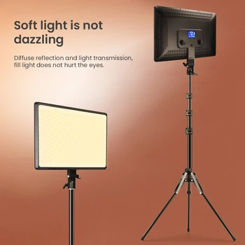 40 Вт Светодиодный Двухцветный Видеосветитель Key Light Студийное Освещение Для Фотосъемки в прямом Эфире, Лампа для Видеокамеры с масштабированием, Tiktok