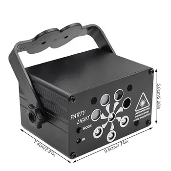 8-луночный мини-светильник для сцены, портативный проекционный светильник для дискотеки DJ KTV, светодиодный светильник для освещения неба, Тип 1