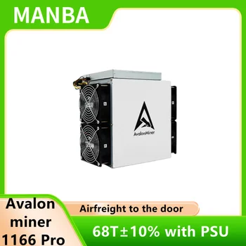 Подержанный майнер Avalonminer 1166 pro 68TH / s ± 10% asic с блоком питания для майнинга BTC