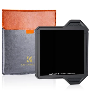 K & F Concept 100 * 100 мм X-PRO Полноцветный квадратный фильтр ND1000 С защитной рамкой, фильтр для объектива камеры нейтральной плотности