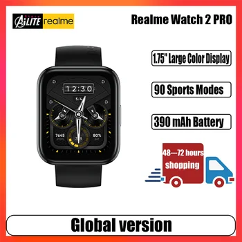 Realme Watch 2 Pro - водонепроницаемые смарт-часы с длительным сроком службы батареи и пульсометром