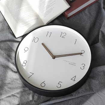 Современные Простые Белые Настенные Часы Мода Батарея Минималистичный Дизайн Настенные Часы Тихая Италия Гостиная Horloge Room Decor YYY35XP