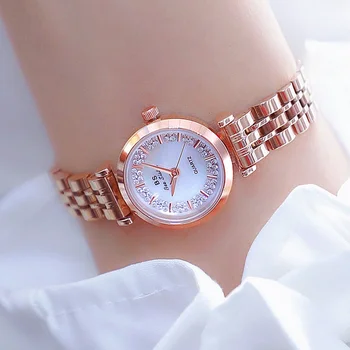 BS New Full Diamond Ins Style Small Just with Доступные роскошные модные женские часы