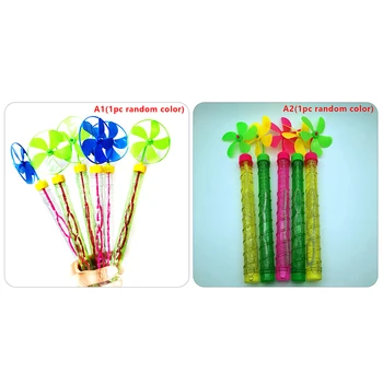 Новая летняя популярная ветряная мельница с пятью листьями, разноцветная палочка для мыльных пузырей, пляжный цветной спрей для мыльных пузырей, палочка для мыльных пузырей для детских игрушек