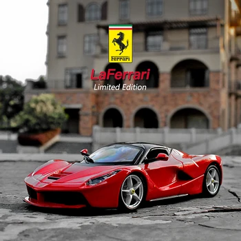 Модель автомобиля Bburago 1: 24 Ferrari La Ferrari, Металлическая модель для литья под давлением, детская игрушка, подарок бойфренду, имитация коллекции автомобилей из сплава