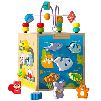 Прочная интеллектуальная игрушка в форме куба без заусенцев, с гладкими краями, развивающая игрушка-кубик для взаимодействия родителей и детей, аксессуар для дома