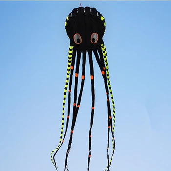 бесплатная доставка 8 м большой воздушный змей с осьминогом для взрослых воздушные змеи летающие игрушки воздушный змей катушка нейлоновый воздушный змей ветроуловители профессиональный воздушный змей медуза